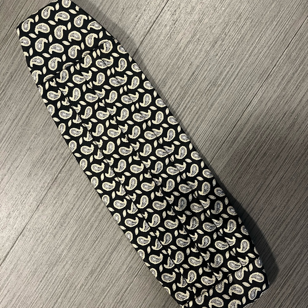Black Paisley Silk Adjustable Cummerbund New Years Weddings Formals